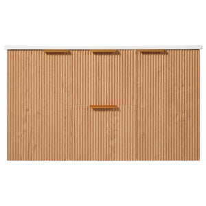 English Elm [video]36 Inch Floating Bathroom Vanity with Ceramic Sink Mdf Cabinet Soft Close N729P417256N