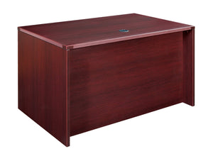 OSP Home Furnishings Napa Modular Office Desk Shell with Spacious Work Surface for Modern Workstations 48"X30"X29"  Mahogany NAP-21-MAH
