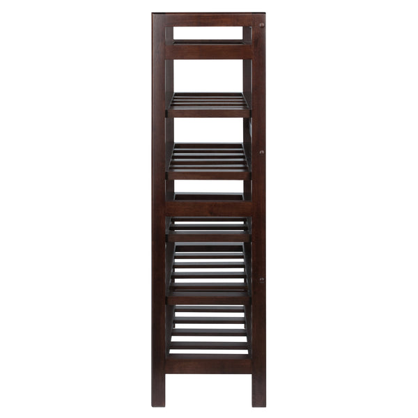 Winsome Wood Silvi 30-bottle Wine Rack – Sturdy Walnut Design With 6-tier Storage For Dining & Entertainment Rooms Walnut Solid Wood 94622-winsome-wood