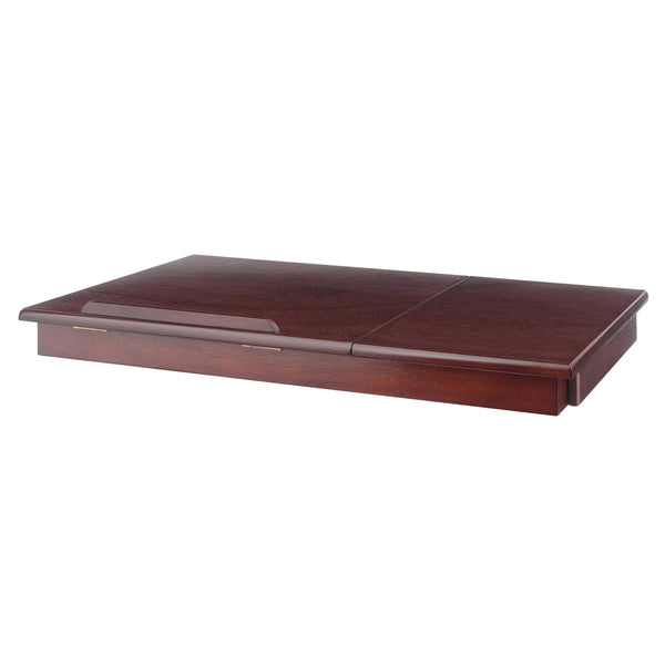 Winsome Wood Alden Portable Lap Desk With Adjustable Tilt Top, Storage Drawer, And Elegant Walnut Finish Walnut Solid ,Composite Wood 94623-winsome-wood