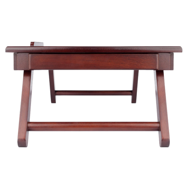 Winsome Wood Alden Portable Lap Desk With Adjustable Tilt Top, Storage Drawer, And Elegant Walnut Finish Walnut Solid ,Composite Wood 94623-winsome-wood