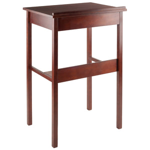 Winsome Wood Ronald High Desk, Ergonomic Walnut Design - Perfect For Home Office Or Kitchen Use With Storage Solutions Walnut Solid ,Composite Wood 94627-winsome-wood
