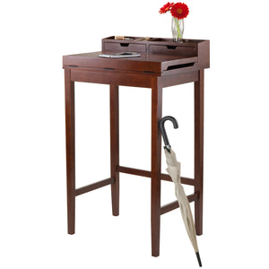 Winsome Wood Brighton Ergonomic High Desk With Flip-open Top, Walnut Finish & Ample Storage For Home Office Walnut Solid ,Composite Wood 94628-winsome-wood