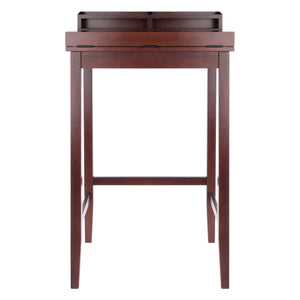 Winsome Wood Brighton Ergonomic High Desk With Flip-open Top, Walnut Finish & Ample Storage For Home Office Walnut Solid ,Composite Wood 94628-winsome-wood