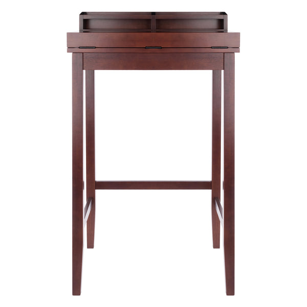 Winsome Wood Brighton Ergonomic High Desk With Flip-open Top, Walnut Finish & Ample Storage For Home Office Walnut Solid ,Composite Wood 94628-winsome-wood
