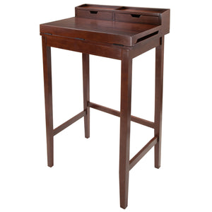 Winsome Wood Brighton Ergonomic High Desk With Flip-open Top, Walnut Finish & Ample Storage For Home Office Walnut Solid ,Composite Wood 94628-winsome-wood