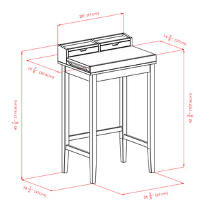 Winsome Wood Brighton Ergonomic High Desk With Flip-open Top, Walnut Finish & Ample Storage For Home Office Walnut Solid ,Composite Wood 94628-winsome-wood