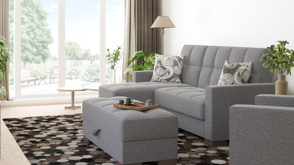 English Elm Primenest Nimbusflow Convertible Chaise Lounge With Storage - Stylish, Comfortable, And Versatile! B030P303534-GIGA