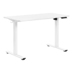 OSP Home Furnishings Primo Electric Sit Stand Desk with Laminate Top and Heavy Duty Steel Frame for Home Office 48"W PMO4823-WH
