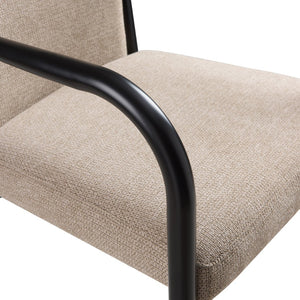 English Elm Modern Gold Accent Iron Frame Dining Arm Chairs Upholstered Set of Two for Elegant Spaces Black+Brown N771P345830H