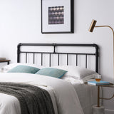 Christopher Knight Home® Industrial Style Queen Size Iron Pipe Headboard in Flat Black - Sturdy & Chic Bedroom Accent