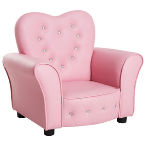 English Elm Qaba Kids Sofa - Stylish Pink Upholstered Toddler Couch With Diamond Tufting, Perfect For Playrooms! W2225P217362-GIGA