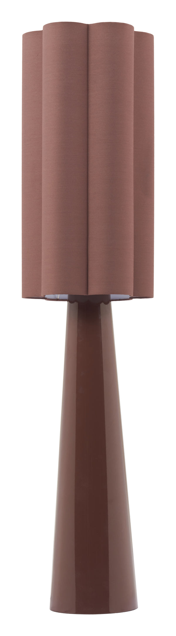Zuo Modern Violet Floor Lamp In Brown - Modern Design, High-quality Pvc & Steel, Chic Addition For Any Room Brown Pvc,Steel 56176-zuo-modern