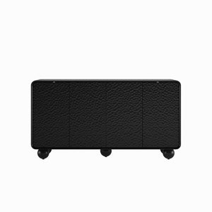 English Elm 59'' Sculptural Sideboard with Honeycomb Doors Sphere Legs and Generous Storage Space W2263P426699