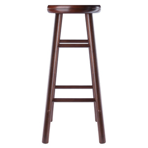 Winsome Wood Shelby 2-piece Walnut Swivel Seat Bar Stool Set – Stylish, Space-saving Design Perfect For Any Home Decor Walnut Solid Wood 94732-winsome-wood