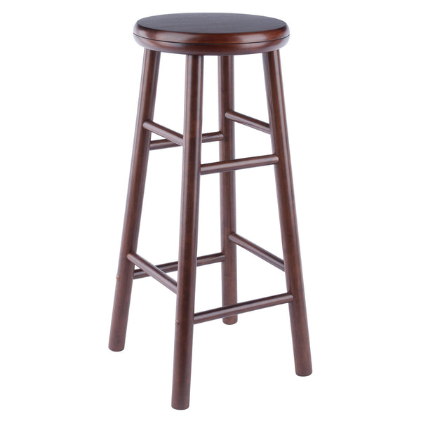 Winsome Wood Shelby 2-piece Walnut Swivel Seat Bar Stool Set – Stylish, Space-saving Design Perfect For Any Home Decor Walnut Solid Wood 94732-winsome-wood