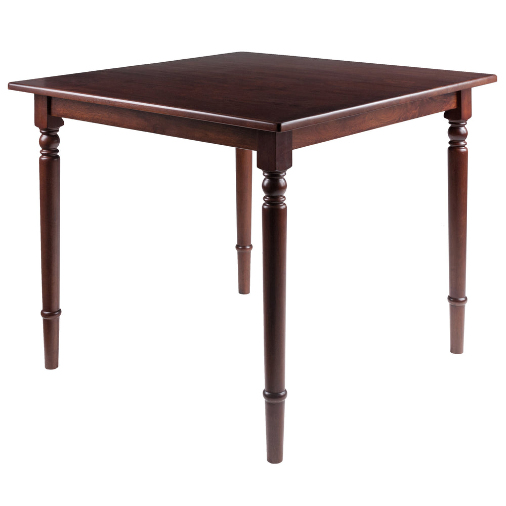 Winsome Wood Mornay Square Dining Table In Walnut Finish - Elegant, Space-saving Design For Versatile Dining Spaces Walnut Solid Wood 94736-winsome-wood