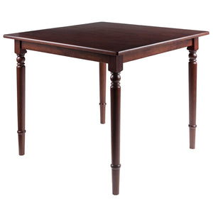 Winsome Wood Mornay Square Dining Table In Walnut Finish - Elegant, Space-saving Design For Versatile Dining Spaces Walnut Solid Wood 94736-winsome-wood