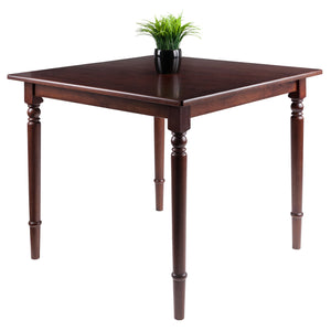 Winsome Wood Mornay Square Dining Table In Walnut Finish - Elegant, Space-saving Design For Versatile Dining Spaces Walnut Solid Wood 94736-winsome-wood