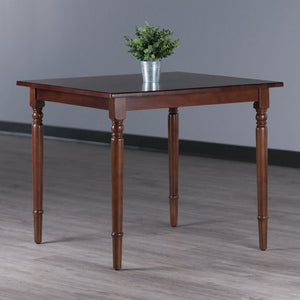 Winsome Wood Mornay Square Dining Table In Walnut Finish - Elegant, Space-saving Design For Versatile Dining Spaces Walnut Solid Wood 94736-winsome-wood