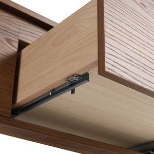 English Elm 60 Inch Wall-Mounted Bathroom Vanity With Dual Resin Sinks, Soft-Close Drawers & Modern Elegance W999S00259