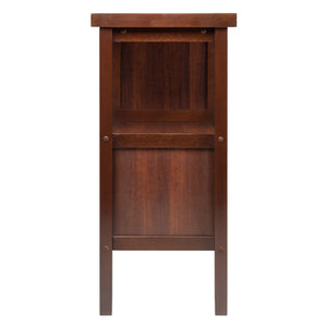 Winsome Wood Diego Buffet Cabinet In Elegant Walnut Finish With Wine Racks, Shelves & Ample Storage Space Walnut Solid ,Composite Wood 94746-winsome-wood