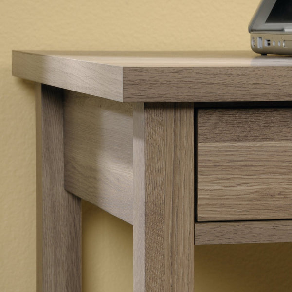 English Elm Writing Desk Brown Finish with Spacious Work Surface & 2 Smooth-Glide Drawers, Oak Accent, Durable B356P402706