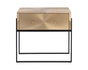 Sunpan Modena Nightstand - Enchanting Hand-Etched Design with Unique Craftsmanship for Stylish Bedrooms Large - 29.5W x 20.75D x 28H