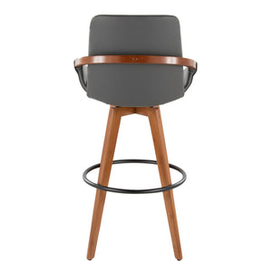 English Elm Dining/accent Chair Solid Wood Tapered Legs Cream Upholstery Mid-century Modern Seating B202P471172