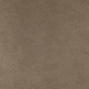 Meridian Furniture Zuno Velvet Upholstered Counter Stool with Solid Wood Frame and Matte Black Footrest for Kitchens Taupe 947Taupe-C