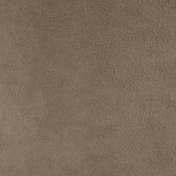 Meridian Furniture Zuno Velvet Upholstered Counter Stool with Solid Wood Frame and Matte Black Footrest for Kitchens Taupe 947Taupe-C