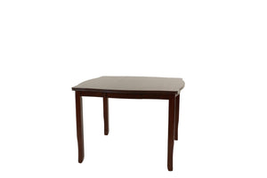 English Elm Modern Counter Height Dining Set with Butterfly Leaf Table Six Tufted Chairs B011S02510
