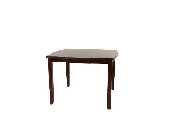 English Elm Modern Counter Height Dining Set with Butterfly Leaf Table Six Tufted Chairs B011S02510