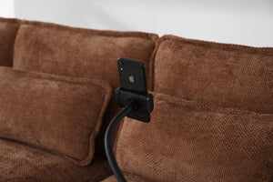 English Elm United We Win 106" U-Shaped Sectional Sofa - Comfy Chenille Couch With Usb Ports, Storage Ottoman & Pillows W1568S00234-GIGA