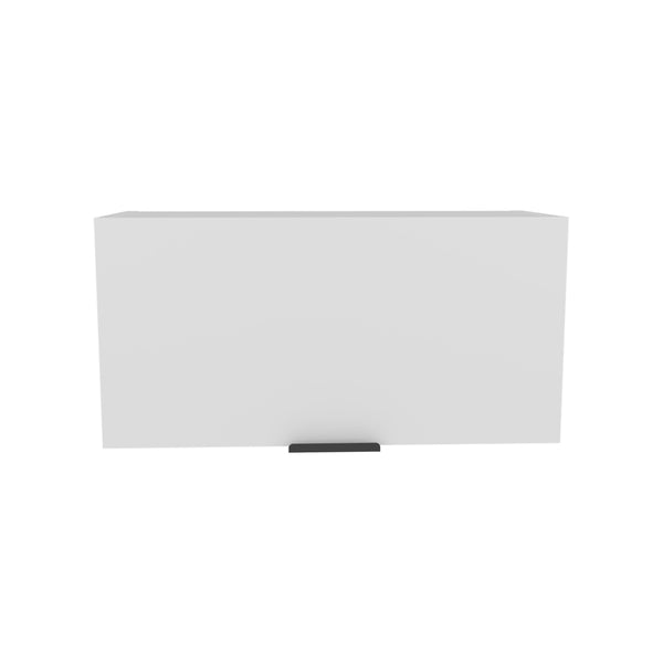 English Elm Elsah Compact Pull-Up Door Wall Cabinet for Kitchen Bathroom Garage – Space-Saving White Engineered Wood B200P362007