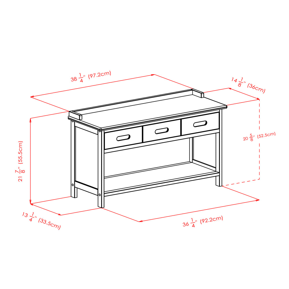 Winsome Wood Adriana 4-piece Storage Bench With 3 Stylish Foldable Baskets – Walnut Finish For Home Organization Walnut ,Beige Solid ,Composite Wood ,Fabric 94808-winsome-wood