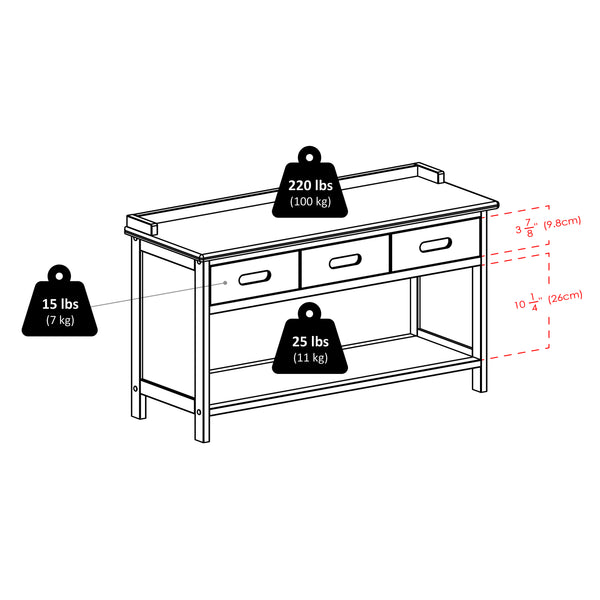 Winsome Wood Adriana 4-piece Storage Bench With 3 Stylish Foldable Baskets – Walnut Finish For Home Organization Walnut ,Beige Solid ,Composite Wood ,Fabric 94808-winsome-wood