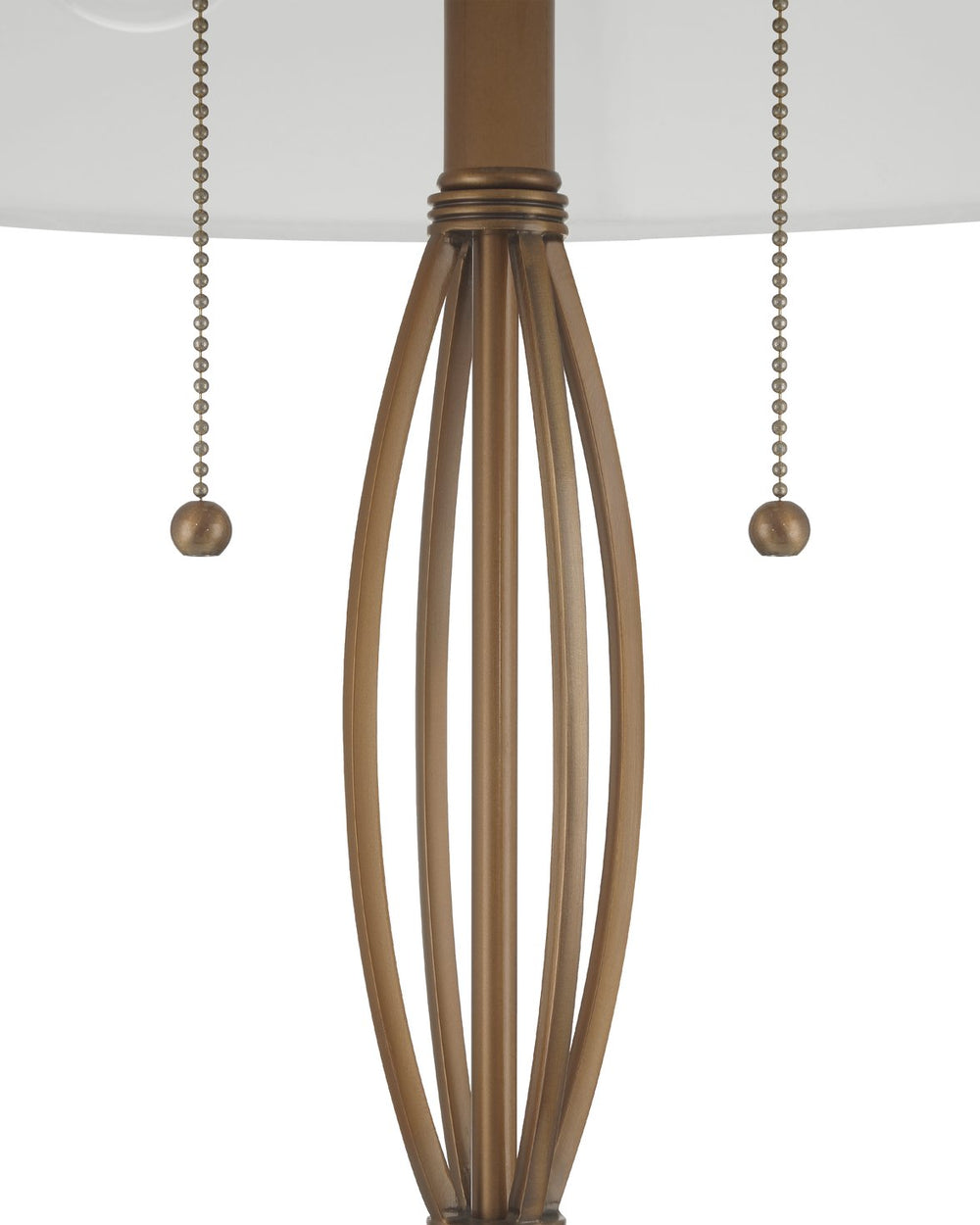 Currey & Company Mizner Table Lamp - Elegant Antique Brass Design With Fluted Profile & Crystal Base For Modern Decor Gold Metal ,Optic Crystal 6000-1018-currey-company