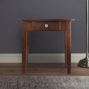 Winsome Wood Rochester End Table - Stylish Walnut Accent Table With Drawer For Living Room Or Bedroom Decor Walnut Solid ,Composite Wood 94821-winsome-wood