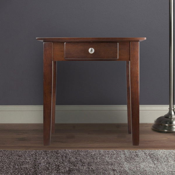 Winsome Wood Rochester End Table - Stylish Walnut Accent Table With Drawer For Living Room Or Bedroom Decor Walnut Solid ,Composite Wood 94821-winsome-wood