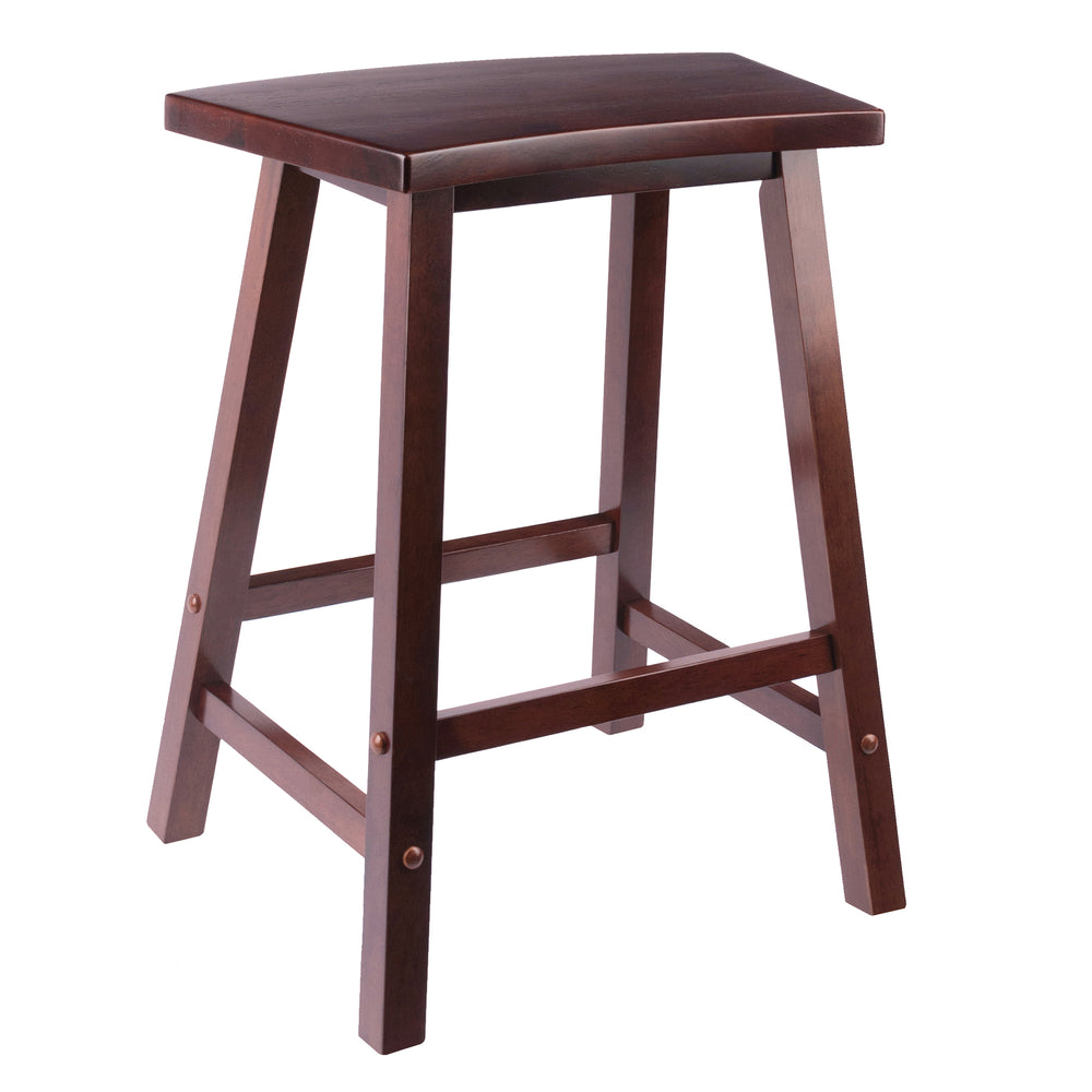 Winsome Wood Katashi Stylish Fan Shape Counter Stool In Walnut - Comfortable, Space-saving Design, Assembly Required Walnut Solid Wood 94824-winsome-wood