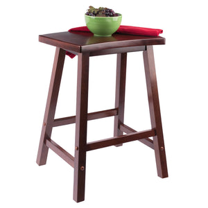 Winsome Wood Katashi Stylish Fan Shape Counter Stool In Walnut - Comfortable, Space-saving Design, Assembly Required Walnut Solid Wood 94824-winsome-wood