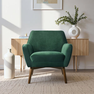 English Elm Mina Italian Inspired Vegan Leather Swivel Barrel Lounge Chair for Modern Living B183P423287