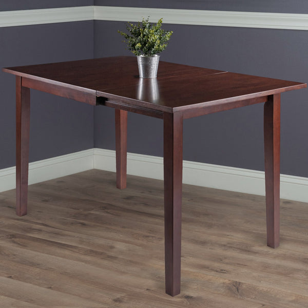 Winsome Wood Perrone Drop Leaf Dining Table In Walnut - Space-saving, Stylish & Versatile For Small Homes Walnut Solid ,Composite Wood 94831-winsome-wood