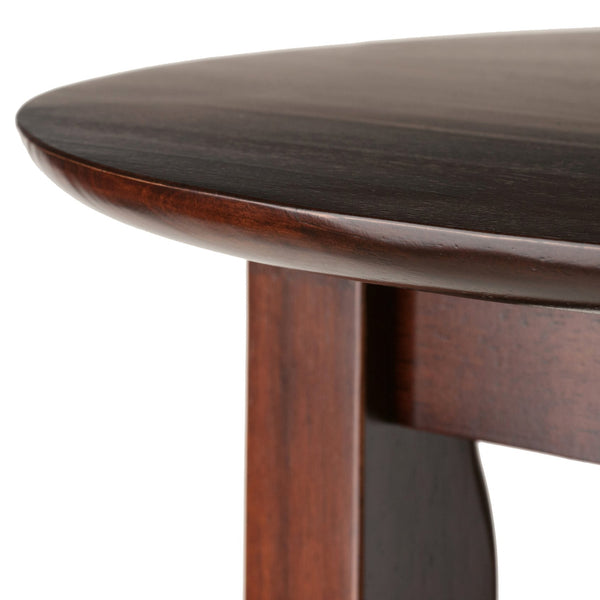 Winsome Wood Fiona Round High Table - Stylish Walnut Pub Table For Small Spaces, Perfect For Dining & Gatherings Walnut Solid Wood 94834-winsome-wood