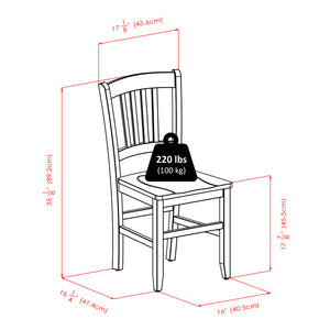 Winsome Wood Perrone 3-piece Drop Leaf Dining Table Set With Slat Back Chairs - Elegant Walnut Space Saver Design Walnut Solid ,Composite Wood 94835-winsome-wood