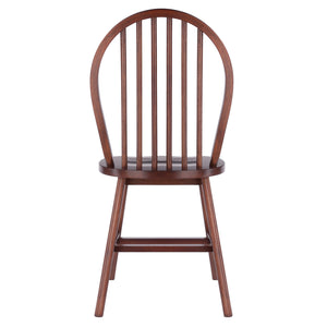 Winsome Wood Windsor 2-piece Chair Set - Classic Walnut Finish, Modern Comfort, Durable Design For Dining Rooms Walnut Solid Wood 94837-winsome-wood