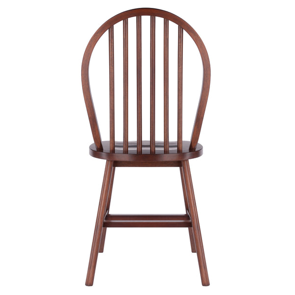 Winsome Wood Windsor 2-piece Chair Set - Classic Walnut Finish, Modern Comfort, Durable Design For Dining Rooms Walnut Solid Wood 94837-winsome-wood