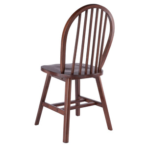 Winsome Wood Windsor 2-piece Chair Set - Classic Walnut Finish, Modern Comfort, Durable Design For Dining Rooms Walnut Solid Wood 94837-winsome-wood
