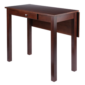 Winsome Wood Perrone High Table With Drop Leaf Design – Versatile Walnut Dining Table For Small Spaces And More Walnut Solid ,Composite Wood 94838-winsome-wood